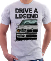 Drive A Legend BMW E36 M3. T-shirt in White Colour