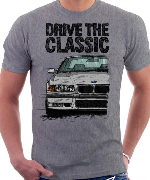 Drive The Classic BMW E36 M3. T-shirt in Heather Grey Colour