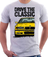 Drive The Classic BMW E36 M3. T-shirt in White Colour