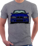 BMW E36 M3. T-shirt in Heather Grey Colour