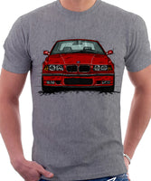 BMW E36 M3. T-shirt in Heather Grey Colour