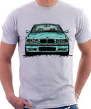 BMW E36 M3. T-shirt in White Colour