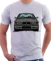 BMW E36 M3. T-shirt in White Colour