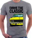 Drive The Classic Chevrolet Camaro 1969. T-shirt in Heather Grey Color