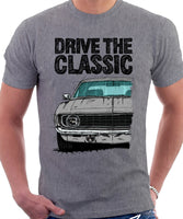 Drive The Classic Chevrolet Camaro 1969. T-shirt in Heather Grey Color