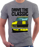 Drive The Classic Chevrolet Camaro 1969. T-shirt in Heather Grey Color