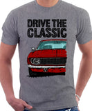 Drive The Classic Chevrolet Camaro 1969. T-shirt in Heather Grey Color