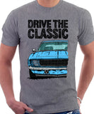 Drive The Classic Chevrolet Camaro RS 1969. T-shirt in Heather Grey Color