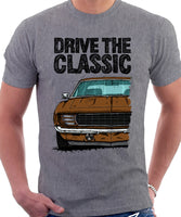 Drive The Classic Chevrolet Camaro RS 1969. T-shirt in Heather Grey Color