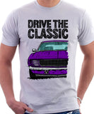 Drive The Classic Chevrolet Camaro RS 1969. T-shirt in White Color