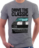 Drive The Classic Chevrolet Camaro SS 1969. T-shirt in Heather Grey Color