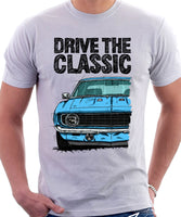 Drive The Classic Chevrolet Camaro SS 1969. T-shirt in White Color