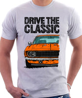 Drive The Classic Chevrolet Camaro SS 1969. T-shirt in White Color