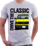 Drive The Classic Chevrolet Astro 1 Black Bumper. T-shirt in White Colour