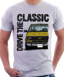 Drive The Classic Chevrolet Astro 1 Chrome Bumper. T-shirt in White Colour