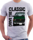 Drive The Classic Chevrolet Astro 1 Chrome Bumper. T-shirt in White Colour