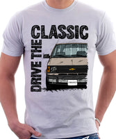 Drive The Classic Chevrolet Astro 1 Chrome Bumper. T-shirt in White Colour