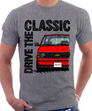 Drive The Classic Chevrolet Astro 1 Colour Bumper. T-shirt in Heather Grey Colour