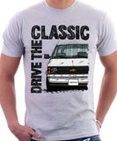 Drive The Classic Chevrolet Astro 1 Colour Bumper. T-shirt in White Colour