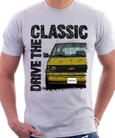 Drive The Classic Chevrolet Astro 1 Colour Bumper. T-shirt in White Colour