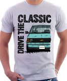 Drive The Classic Chevrolet Astro 1 Colour Bumper. T-shirt in White Colour