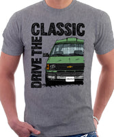 Drive The Classic Chevrolet Astro 1 Starcraft. T-shirt in Heather Grey Colour