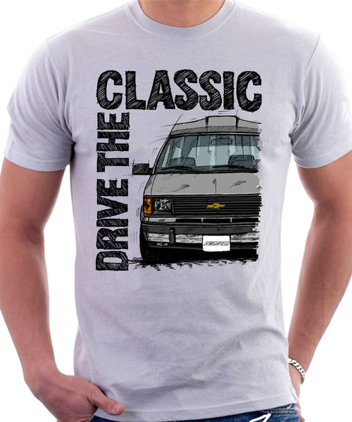 Drive The Classic Chevrolet Astro 1 Starcraft. T-shirt in White Colour