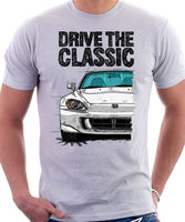 Drive The Classic Honda S2000 AP2. T-shirt in White Color.