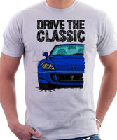 Drive The Classic Honda S2000 AP2. T-shirt in White Color.