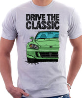 Drive The Classic Honda S2000 AP2. T-shirt in White Color.