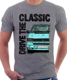 Drive The Classic VW Transporter T4 Early Model Colour Bumper . T-shirt in Heather Grey Colour