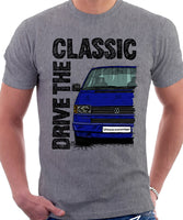 Drive The Classic VW Transporter T4 Early Model Colour Bumper . T-shirt in Heather Grey Colour