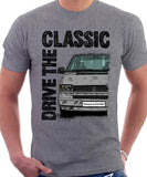 Drive The Classic VW Transporter T4 Early Model Colour Bumper . T-shirt in Heather Grey Colour