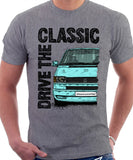 Drive The Classic VW Transporter T4 Late Model Colour Bumper . T-shirt in Heather Grey Colour