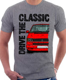 Drive The Classic VW Transporter T4 Late Model Colour Bumper . T-shirt in Heather Grey Colour