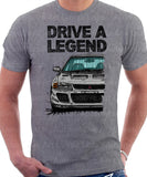 Drive A Legend Mitsubishi Lancer Evolution 1&2. T-shirt in Heather Grey Colour