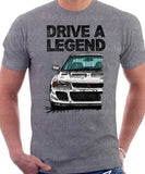 Drive A Legend Mitsubishi Lancer Evolution 1&2. T-shirt in Heather Grey Colour