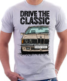 Drive The Classic BMW E24 Early Model. T-shirt in White Colour