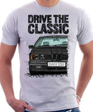 Drive The Classic BMW E24 Late Model. T-shirt in White Colour