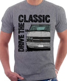 Drive The Classic Chevrolet Astro 2 Early Model. T-shirt in Heather Grey Colour