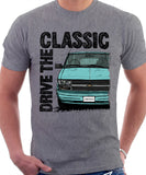 Drive The Classic Chevrolet Astro 2 Early Model. T-shirt in Heather Grey Colour