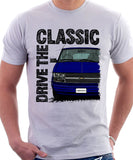 Drive The Classic Chevrolet Astro 2 Early Model. T-shirt in White Colour