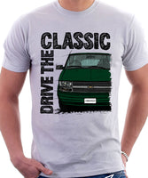 Drive The Classic Chevrolet Astro 2 Early Model. T-shirt in White Colour