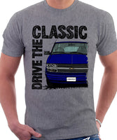 Drive The Classic Chevrolet Astro 2 Late Model. T-shirt in Heather Grey Colour