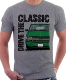 Drive The Classic Chevrolet Astro 2 Late Model. T-shirt in Heather Grey Colour