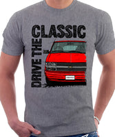 Drive The Classic Chevrolet Astro 2 Late Model. T-shirt in Heather Grey Colour