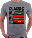 Drive The Classic Chevrolet Astro 2 Late Model. T-shirt in Heather Grey Colour