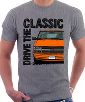 Drive The Classic Chevrolet Astro 2 Late Model. T-shirt in Heather Grey Colour