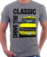 Drive The Classic Chevrolet Astro 2 Starcraft Early Model. T-shirt in Heather Grey Colour