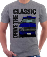 Drive The Classic Chevrolet Astro 2 Starcraft Early Model. T-shirt in Heather Grey Colour